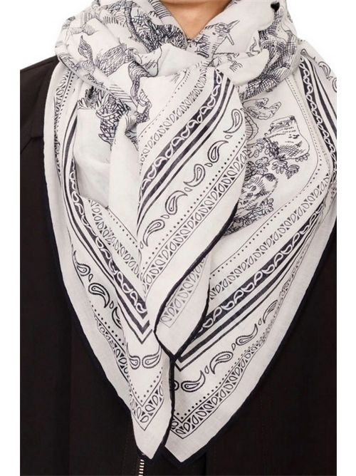 Foulard quadrato donna Reverie Bianco Inoui Editions | SQUARE 130 REVERIEBLANC